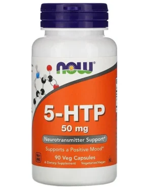 NOW Foods, 5-HTP, 50 mg, 90 Veg Capsules